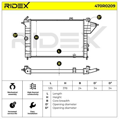 Chłodnica RIDEX 470R0209 470R0209 - foto 4