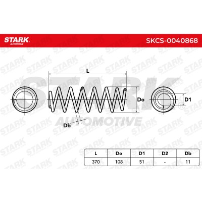 Sprężyna Zawieszenia Stark SKCS-0040868 SKCS-0040868 - foto 5