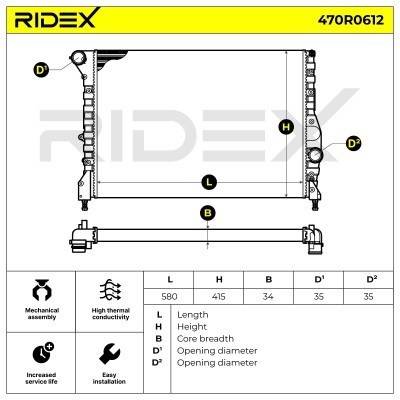 Chłodnica RIDEX 470R0612 470R0612 - foto 5