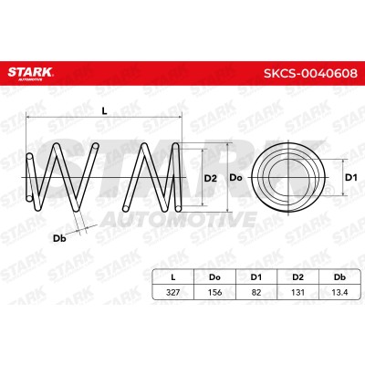 Sprężyna Zawieszenia Stark SKCS-0040608 SKCS-0040608 - foto 5