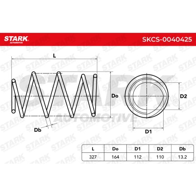 Sprężyna Zawieszenia Stark SKCS-0040425 SKCS-0040425 - foto 5