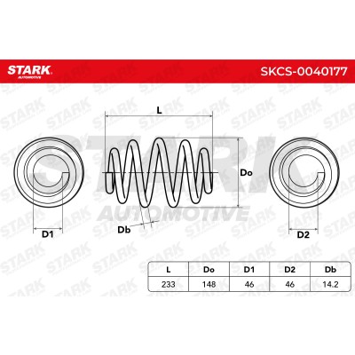 Sprężyna Zawieszenia Stark SKCS-0040177 SKCS-0040177 - foto 6