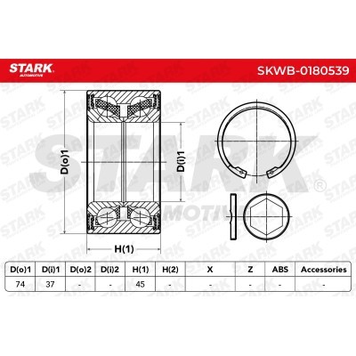 Łożysko Koła Stark SKWB-0180539 SKWB-0180539 - foto 2