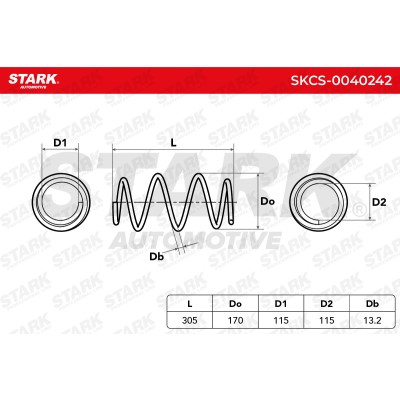 Sprężyna Zawieszenia Stark SKCS-0040242 SKCS-0040242 - foto 6