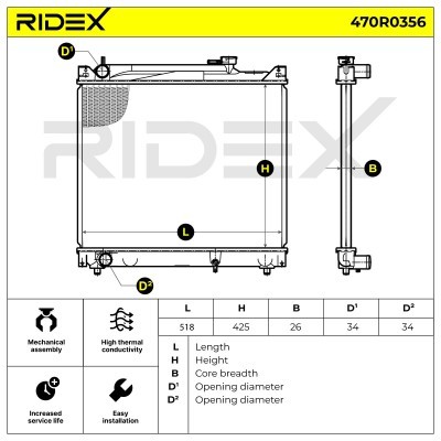 Chłodnica RIDEX 470R0356 470R0356 - foto 5