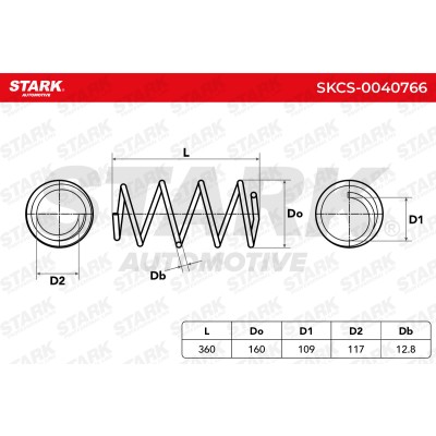 Sprężyna Zawieszenia Stark SKCS-0040766 SKCS-0040766 - foto 5