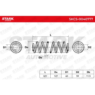 Sprężyna Zawieszenia Stark SKCS-0040777 SKCS-0040777 - foto 6