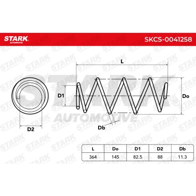 Sprężyna Zawieszenia Stark SKCS-0041258 SKCS-0041258 - foto 4