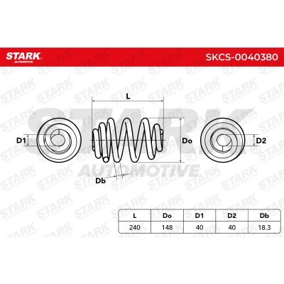 Sprężyna Zawieszenia Stark SKCS-0040380 SKCS-0040380 - foto 5