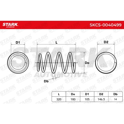 Sprężyna Zawieszenia Stark SKCS-0040499 SKCS-0040499 - foto 5