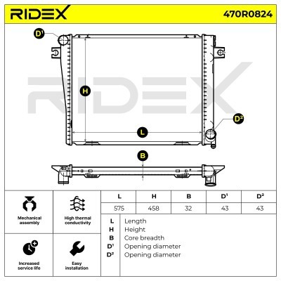 Chłodnica RIDEX 470R0824 470R0824 - foto 5