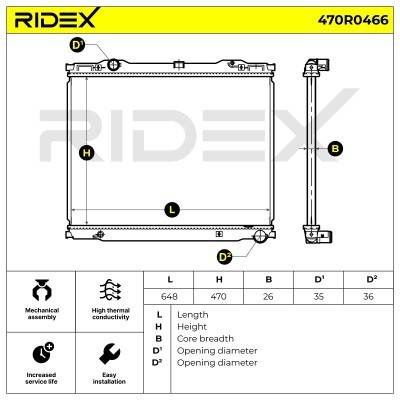 Chłodnica RIDEX 470R0466 470R0466 - foto 5