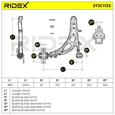Wahacz RIDEX 273C1133 273C1133 - foto 7