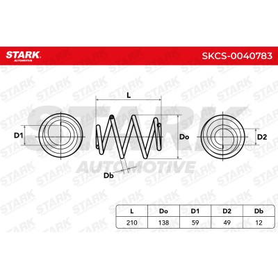 Sprężyna Zawieszenia Stark SKCS-0040783 SKCS-0040783 - foto 4