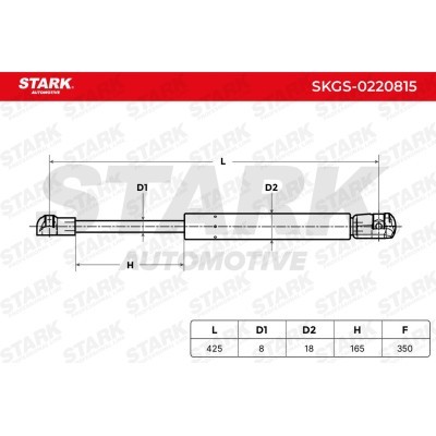 Amortyzator Pokrywy Bagażnika Stark SKGS-0220815 SKGS-0220815 - foto 6