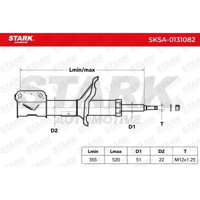 Amortyzator Stark SKSA-0131082 SKSA-0131082 - foto 7