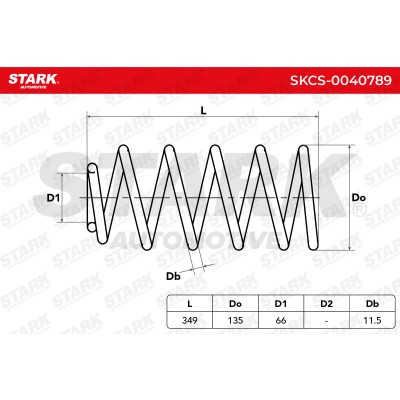 Sprężyna Zawieszenia Stark SKCS-0040789 SKCS-0040789 - foto 5
