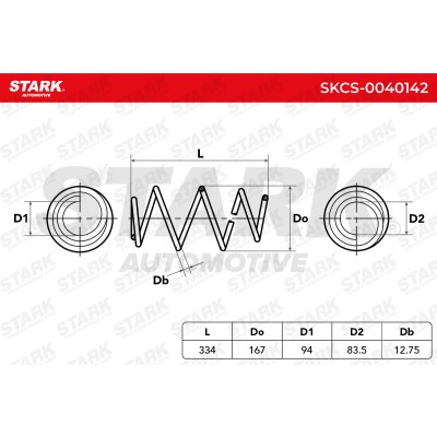 Sprężyna Zawieszenia Stark SKCS-0040142 SKCS-0040142 - foto 5