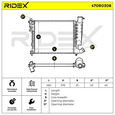 Chłodnica RIDEX 470R0308 470R0308 - foto 5