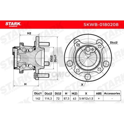 Łożysko Koła Stark SKWB-0180208 SKWB-0180208 - foto 4