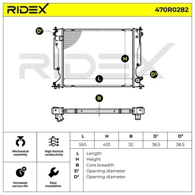 Chłodnica RIDEX 470R0282 470R0282 - foto 5