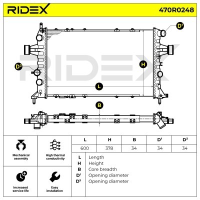 Chłodnica RIDEX 470R0248 470R0248 - foto 6