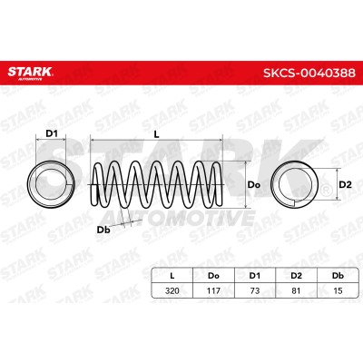 Sprężyna Zawieszenia Stark SKCS-0040388 SKCS-0040388 - foto 4