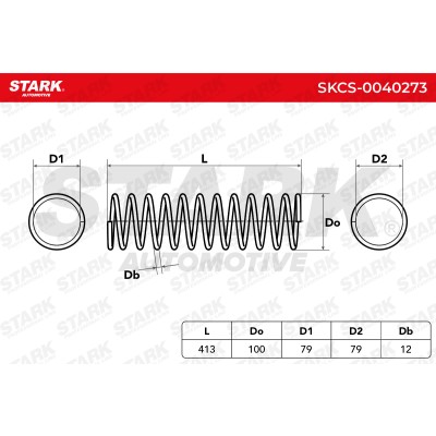 Sprężyna Zawieszenia Stark SKCS-0040273 SKCS-0040273 - foto 4