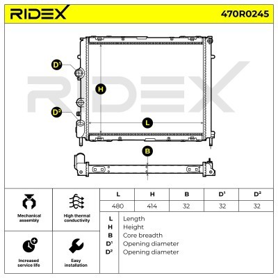 Chłodnica RIDEX 470R0245 470R0245 - foto 8