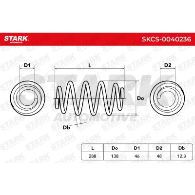 Sprężyna Zawieszenia Stark SKCS-0040236 SKCS-0040236 - foto 6