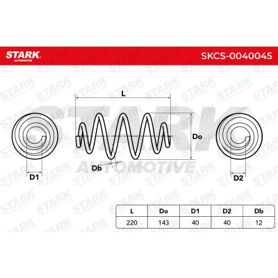 Sprężyna Zawieszenia Stark SKCS-0040045 SKCS-0040045 - foto 6