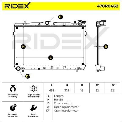 Chłodnica RIDEX 470R0462 470R0462 - foto 6
