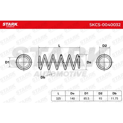 Sprężyna Zawieszenia Stark SKCS-0040032 SKCS-0040032 - foto 6