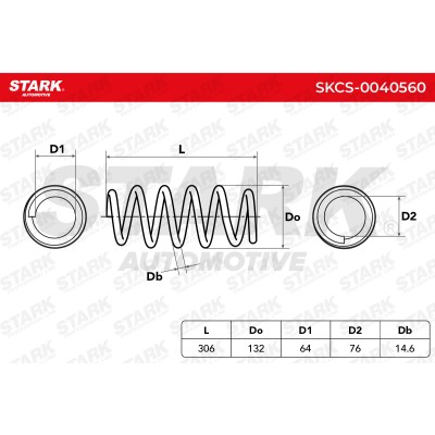 Sprężyna Zawieszenia Stark SKCS-0040560 SKCS-0040560 - foto 5