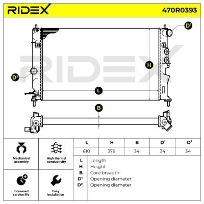 Chłodnica RIDEX 470R0393 470R0393 - foto 4