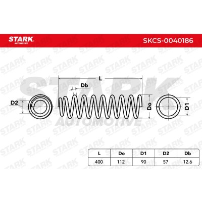 Sprężyna Zawieszenia Stark SKCS-0040186 SKCS-0040186 - foto 5