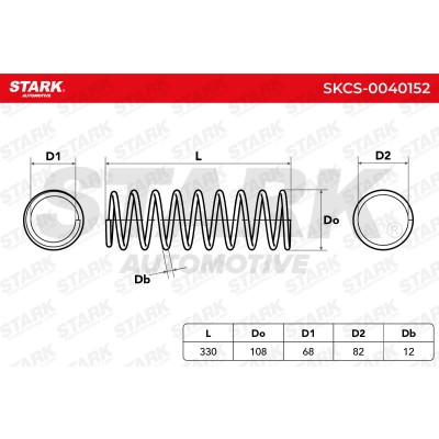 Sprężyna Zawieszenia Stark SKCS-0040152 SKCS-0040152 - foto 6