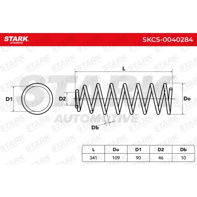 Sprężyna Zawieszenia Stark SKCS-0040284 SKCS-0040284 - foto 6