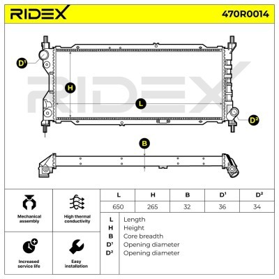 Chłodnica RIDEX 470R0014 470R0014 - foto 5