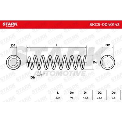 Sprężyna Zawieszenia Stark SKCS-0040143 SKCS-0040143 - foto 5