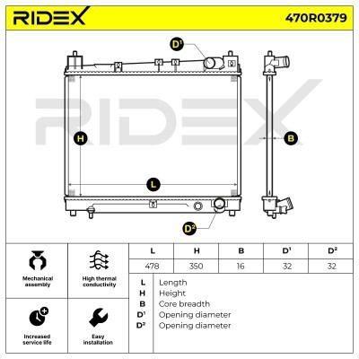 Chłodnica RIDEX 470R0379 470R0379 - foto 5