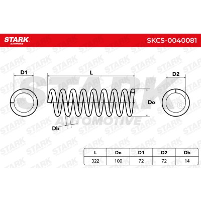 Sprężyna Zawieszenia Stark SKCS-0040081 SKCS-0040081 - foto 6
