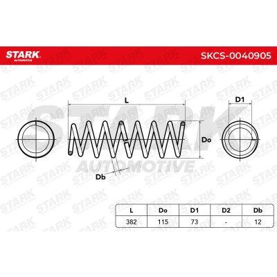 Sprężyna Zawieszenia Stark SKCS-0040905 SKCS-0040905 - foto 5