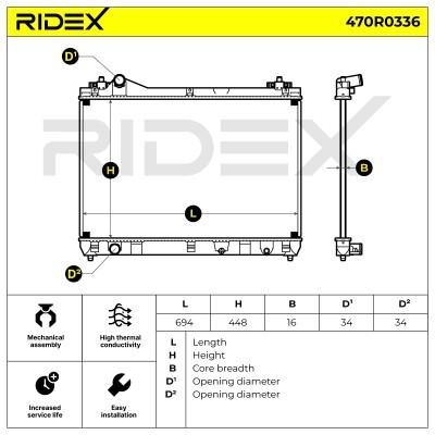 Chłodnica RIDEX 470R0336 470R0336 - foto 6