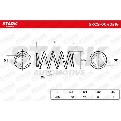Sprężyna Zawieszenia Stark SKCS-0040516 SKCS-0040516 - foto 5