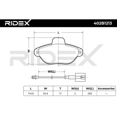 Klocki hamulcowe RIDEX 402B1213 402B1213 - foto 6