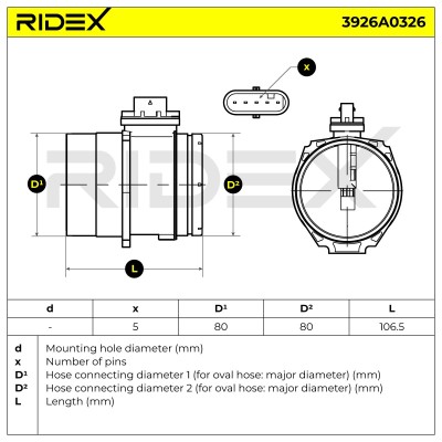 Przepływomierz RIDEX 3926A0326 3926A0326 - foto 6