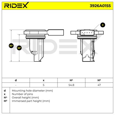 Przepływomierz RIDEX 3926A0155 3926A0155 - foto 6
