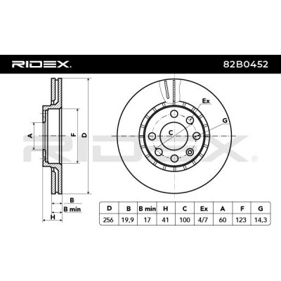 Tarcza hamulcowa RIDEX 82B0452 82B0452 - foto 4