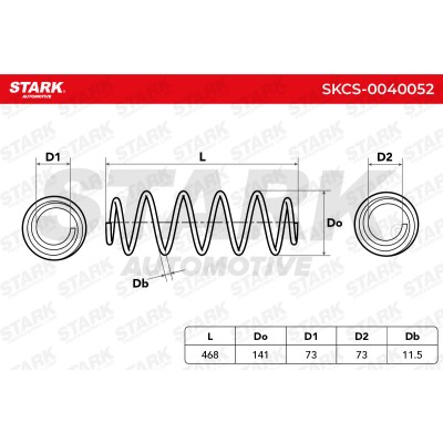 Sprężyna Zawieszenia Stark SKCS-0040052 SKCS-0040052 - foto 5
